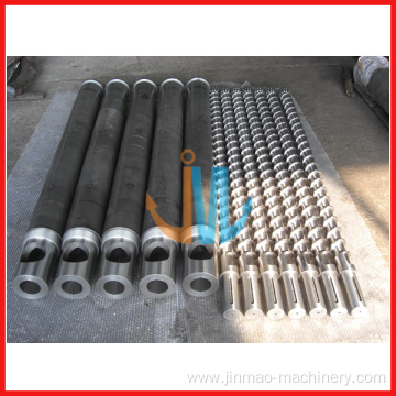 Single screw and barrel for plastic extruder machine